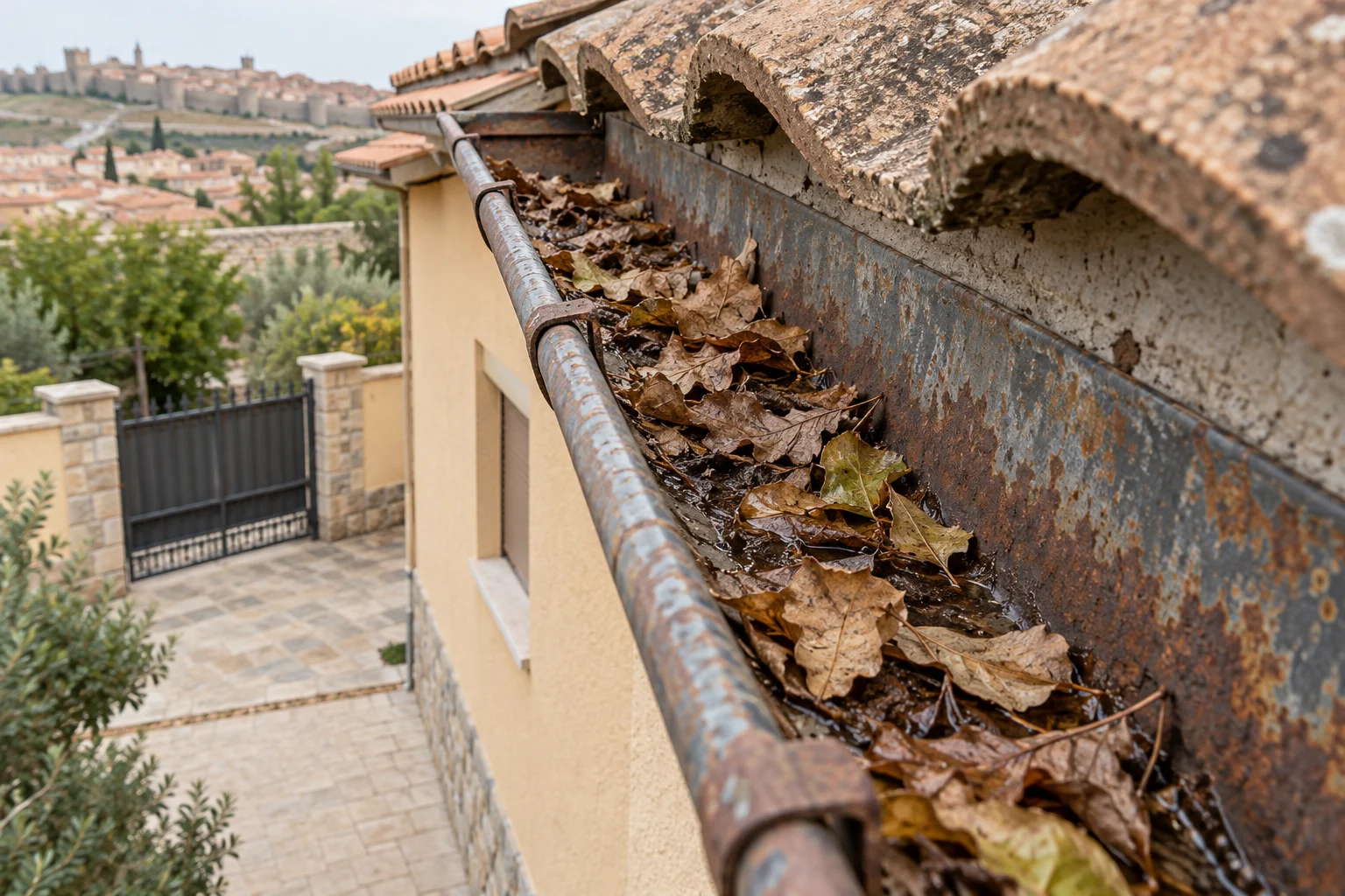 Limpieza y mantenimiento de canalones en Ávila